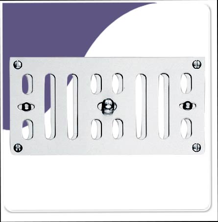 Vent - Hit & Miss Satin Stainless Steel 305mm x 76mm