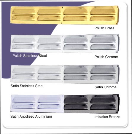 Vent Louvre (Hooded) Satin Stainless Steel 305mm x 76mm
