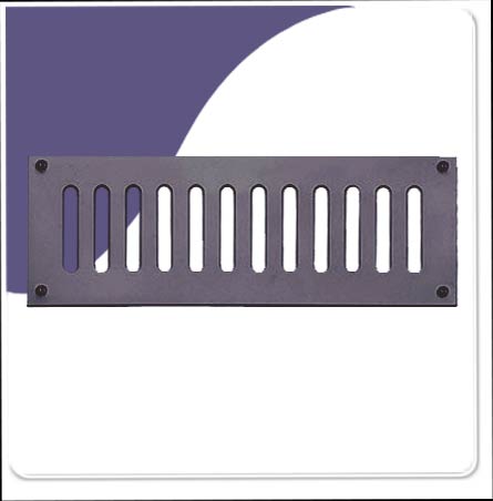 Vent - Plain Slotted Imitation Bronze 229mm x 152mm