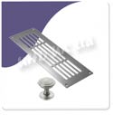 Vents Linear Slot Ventilation Grill Satin Nickel