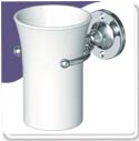 Tumbler Holder with English Bone China - Edwardian