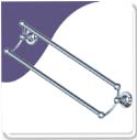 Double Towel Rail - Edwardian