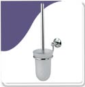 Toilet Brush & Holder - Polish Chrome