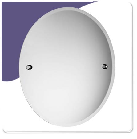 Mirror Wall Mounted Oval - Polish Chrome