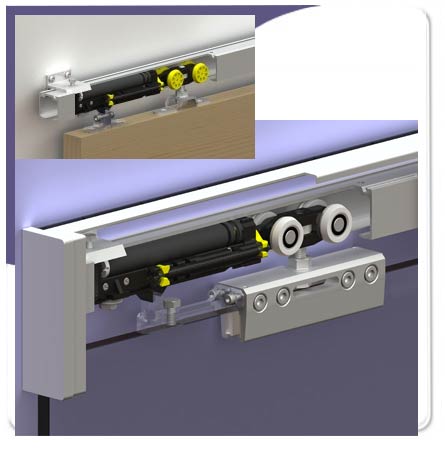 Sliding Door Gear - Herkules Options - Silent Stop/Soft Close Mechanism